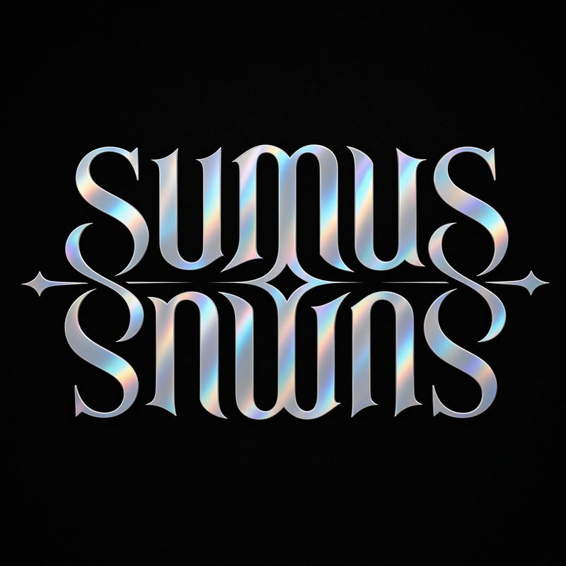 SUMUS ambigram wordmark
